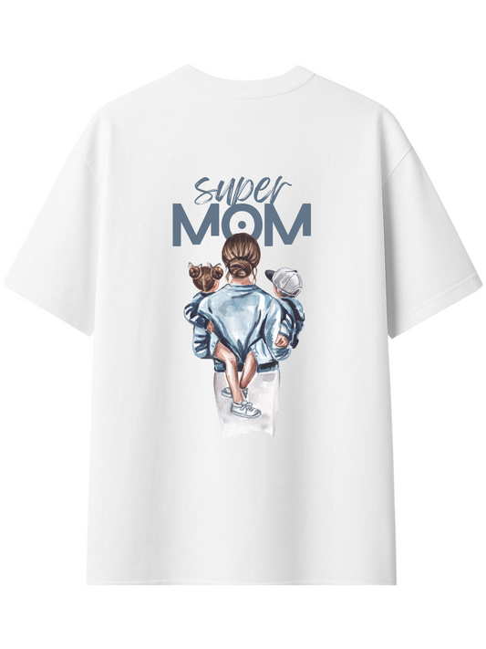 Super Mom Graphic Oversized T-Shirt