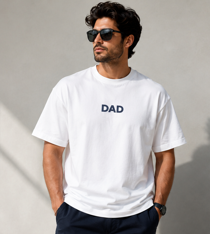 Super Dad Graphic Oversized T-Shirt