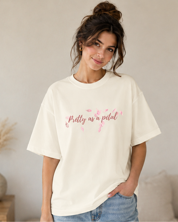 Pretty As A Petal Oversized Tee