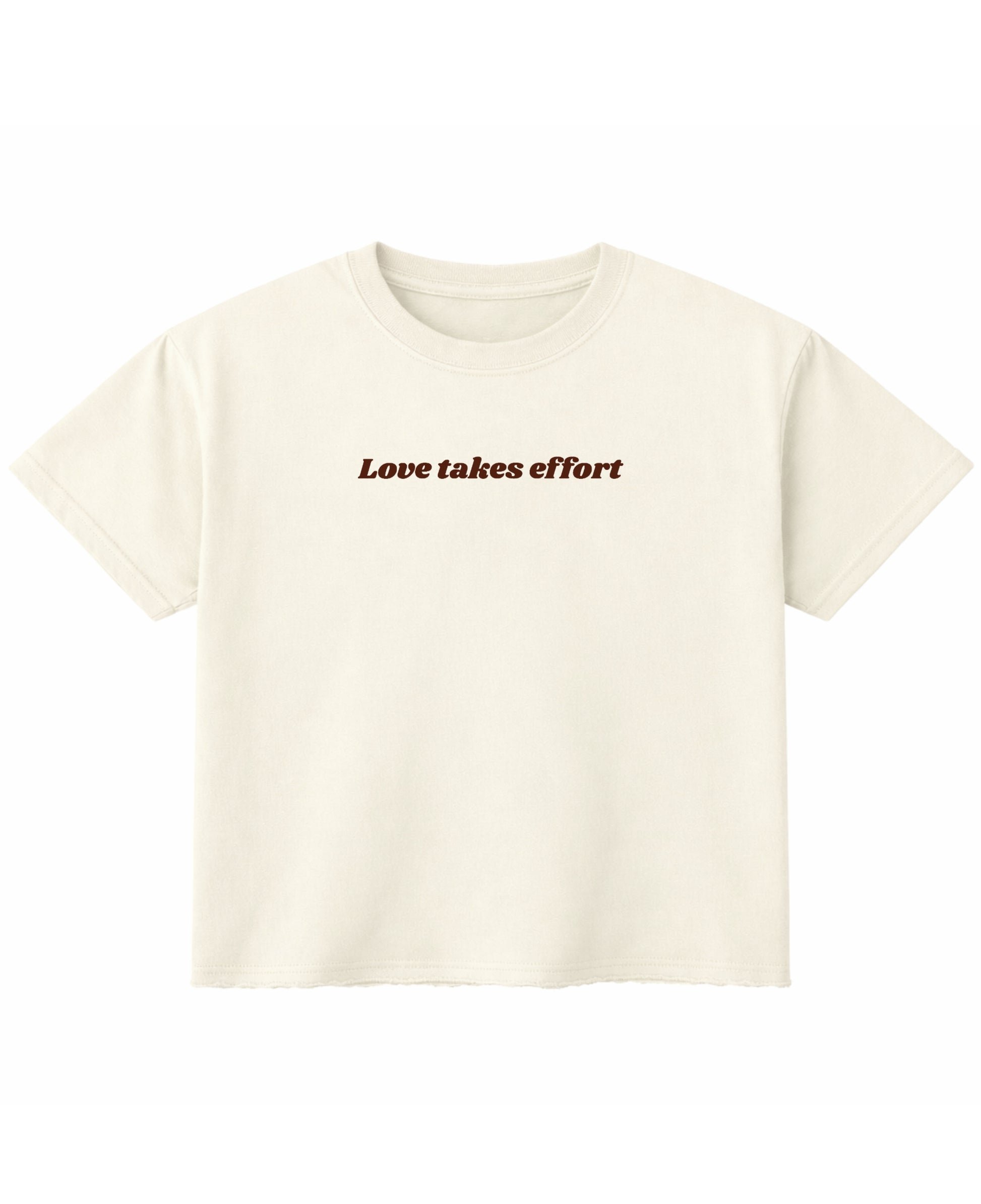 Off White Boxy Fit T-shirt Front Design